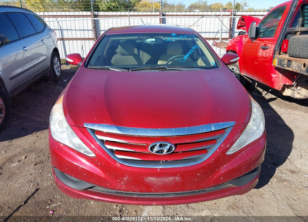 2014 HYUNDAI SONATA GLS VIN: 5NPEB4AC2EH942853