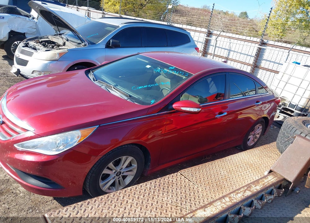 2014 HYUNDAI SONATA GLS VIN: 5NPEB4AC2EH942853