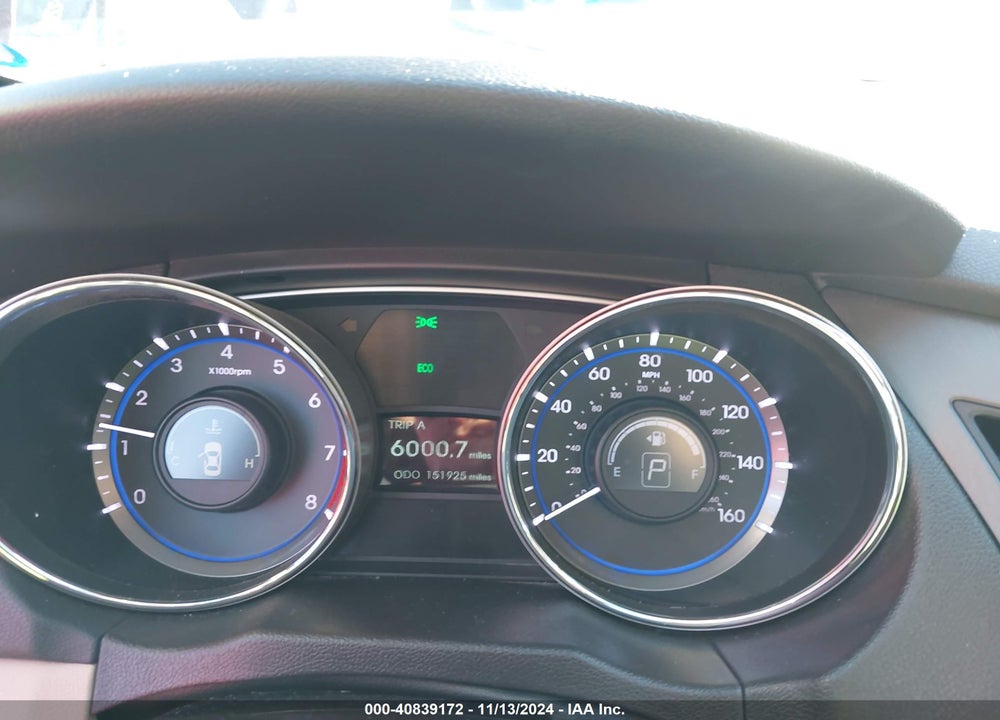 2014 HYUNDAI SONATA GLS VIN: 5NPEB4AC2EH942853