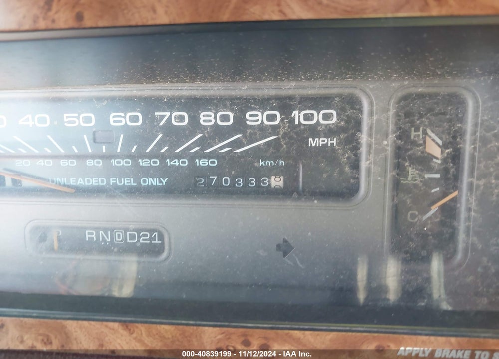 1992 CHEVROLET CAPRICE CLASSIC LTZ VIN: 1G1BN53E4NR119261
