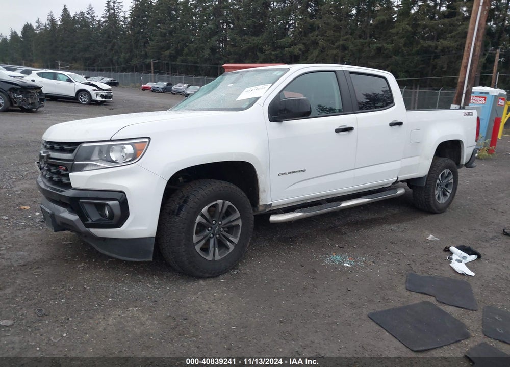 2022 CHEVROLET COLORADO 4WD LONG BOX Z71 VIN: 1GCGTDEN7N1217712