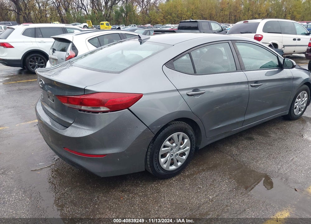 2017 HYUNDAI ELANTRA SE VIN: KMHD74LFXHU115547