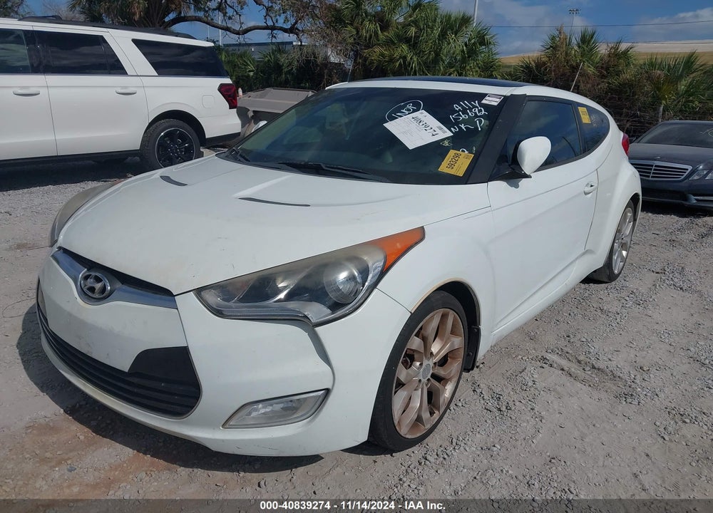 2013 HYUNDAI VELOSTER BASE W/GRAY VIN: KMHTC6AD6DU156692