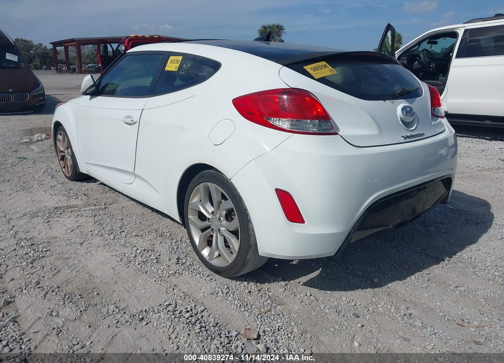 2013 HYUNDAI VELOSTER BASE W/GRAY VIN: KMHTC6AD6DU156692