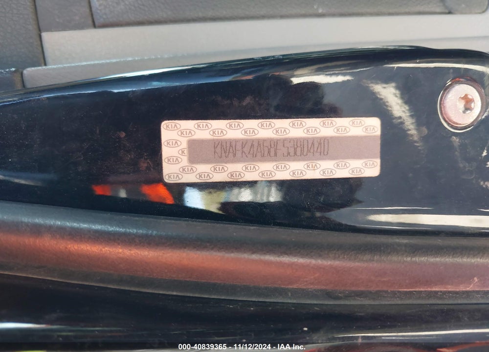 2015 KIA FORTE LX VIN: KNAFK4A68F5380440