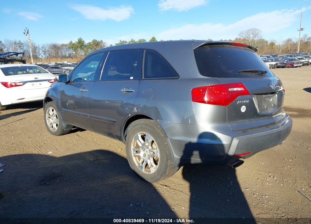 2009 ACURA MDX TECHNOLOGY PACKAGE VIN: 2HNYD28679H508058