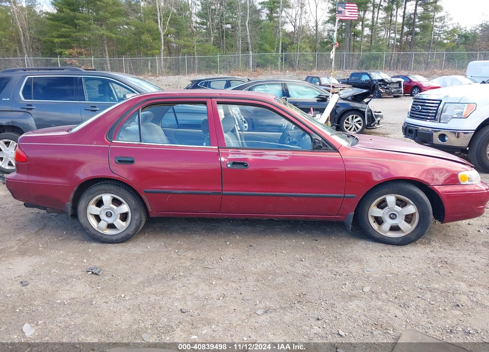 2000 TOYOTA COROLLA CE VIN: 2T1BR12E4YC321442