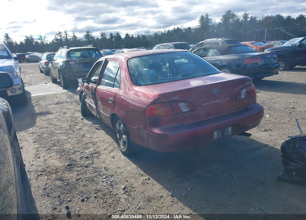 2000 TOYOTA COROLLA CE VIN: 2T1BR12E4YC321442