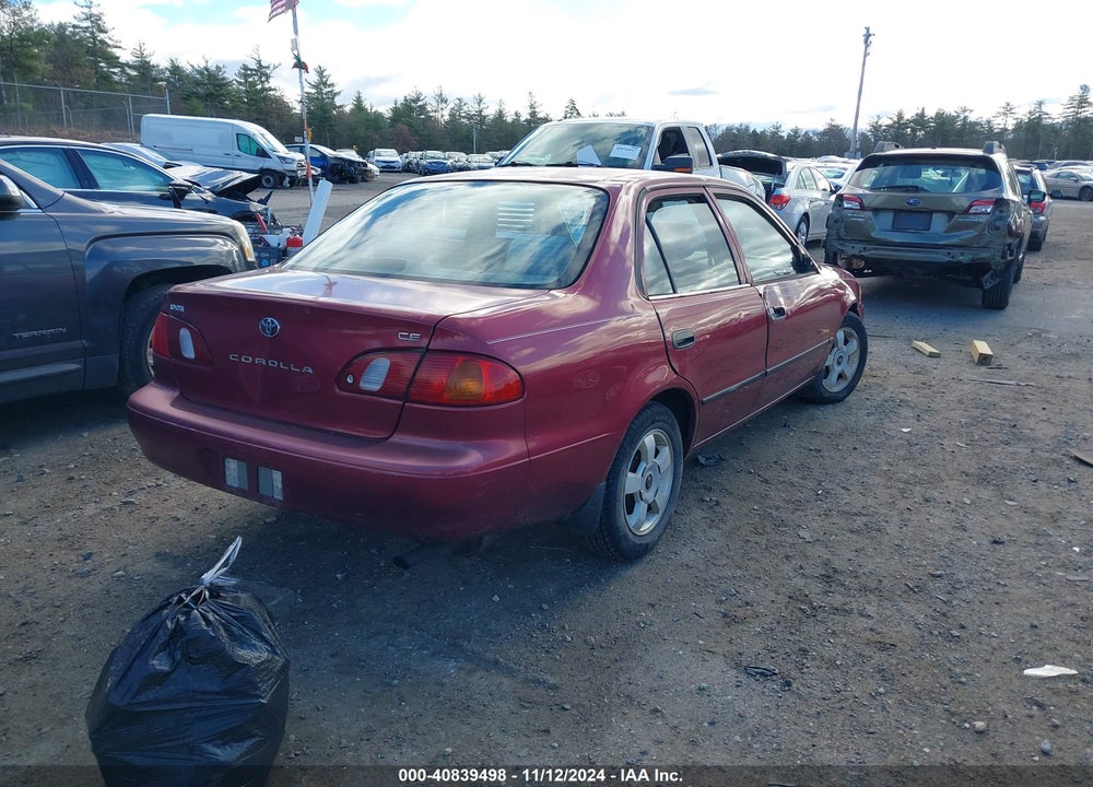 2000 TOYOTA COROLLA CE VIN: 2T1BR12E4YC321442