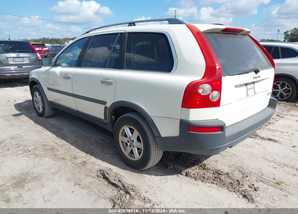 2003 VOLVO XC90 2.5T VIN: YV1CN59H531012383
