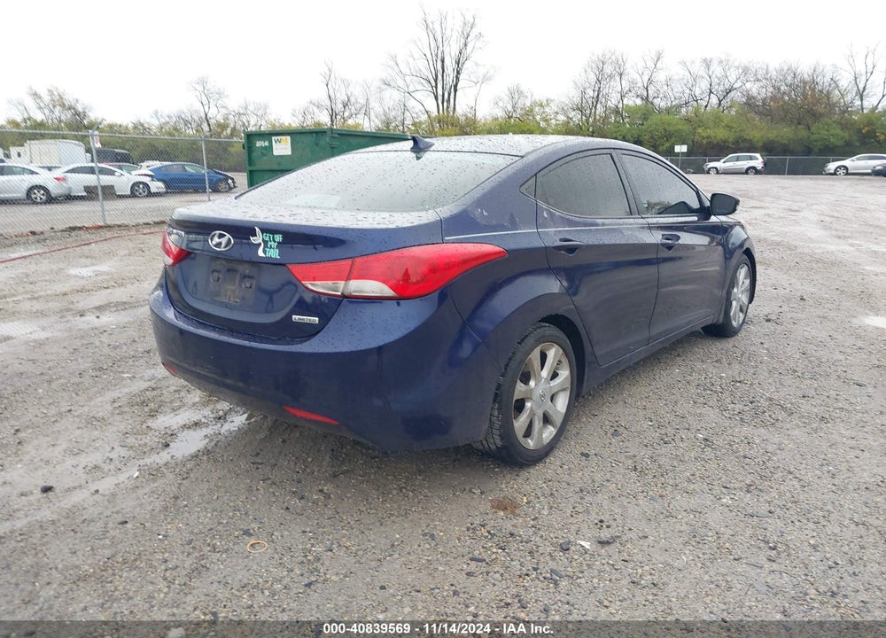 2013 HYUNDAI ELANTRA LIMITED VIN: 5NPDH4AEXDH421941