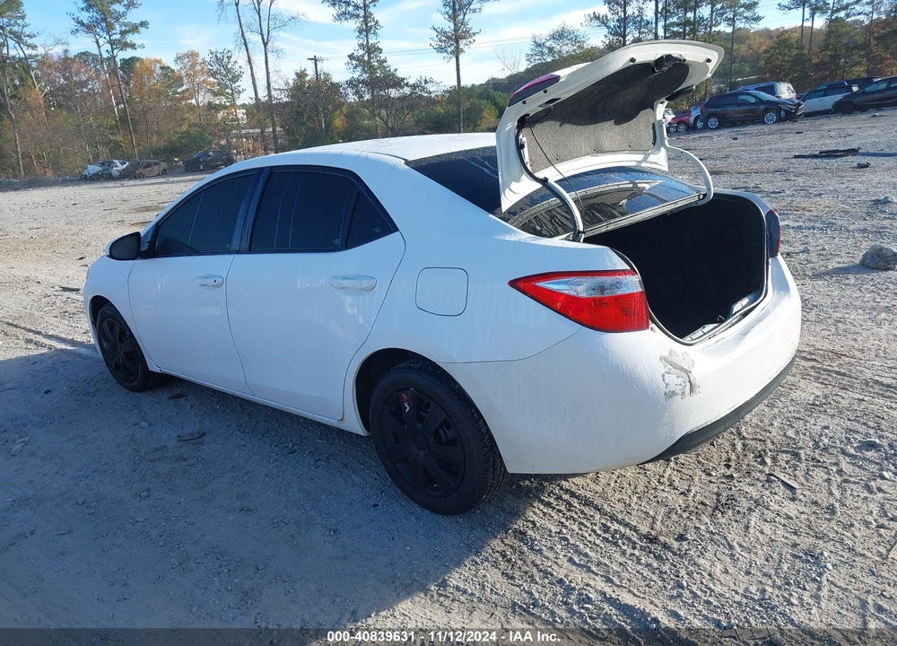 2015 TOYOTA COROLLA LE VIN: 2T1BURHE4FC362087