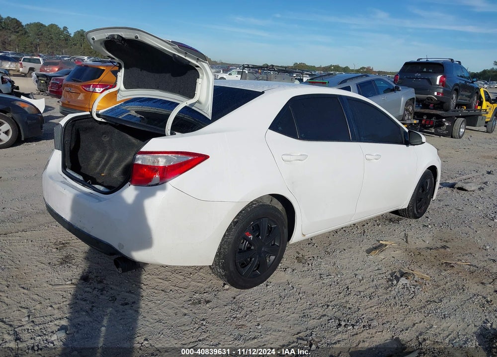 2015 TOYOTA COROLLA LE VIN: 2T1BURHE4FC362087