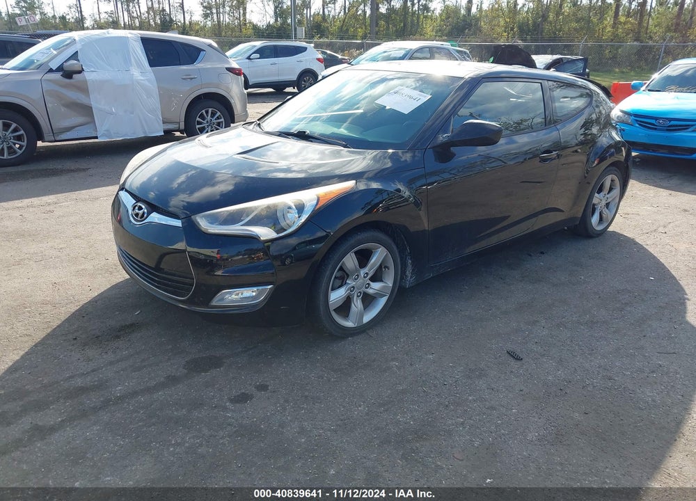 2014 HYUNDAI VELOSTER BASE W/BLACK M6 VIN: KMHTC6AD7EU184244