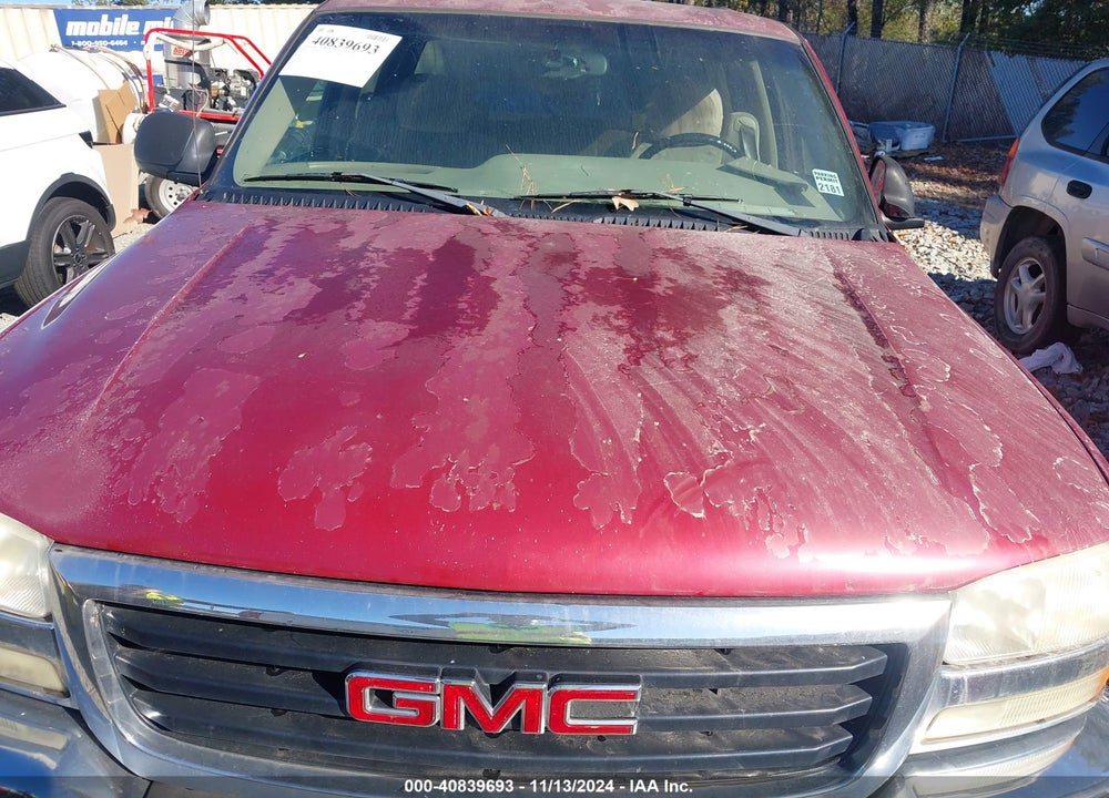 2006 GMC SIERRA 1500 SLE1 VIN: 2GTEC13T261250524