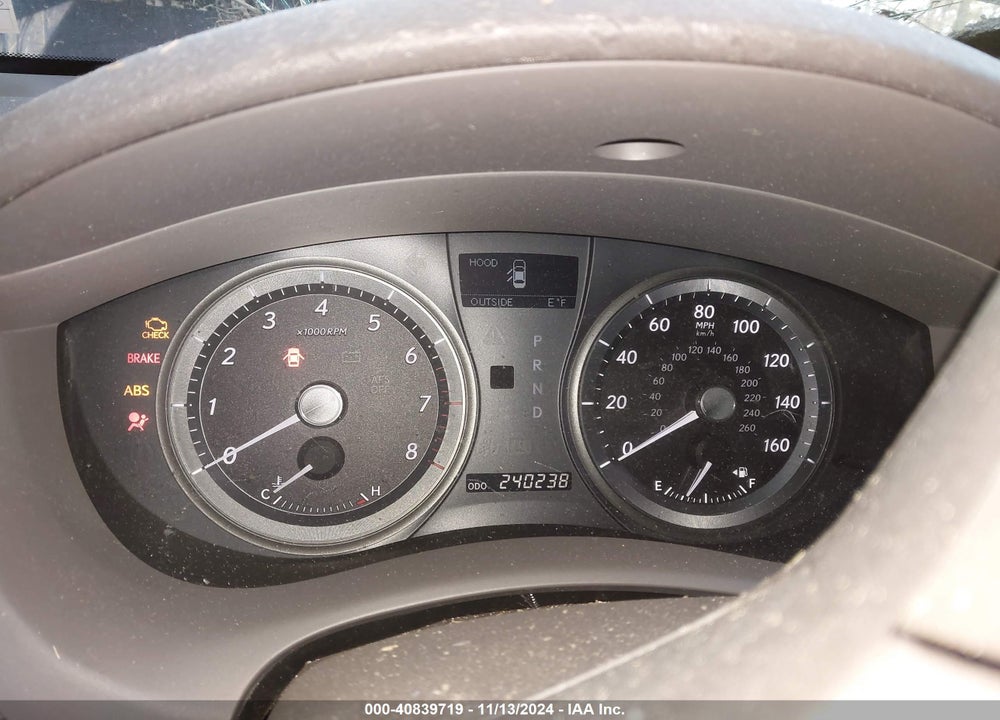 2008 LEXUS ES 350 VIN: JTHBJ46G482160771