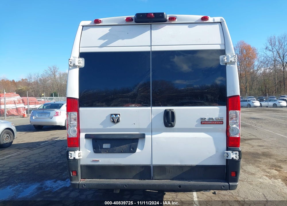 2021 RAM PROMASTER 3500 CARGO VAN HIGH ROOF 159 WB EXT VIN: 3C6MRVJGXME564310