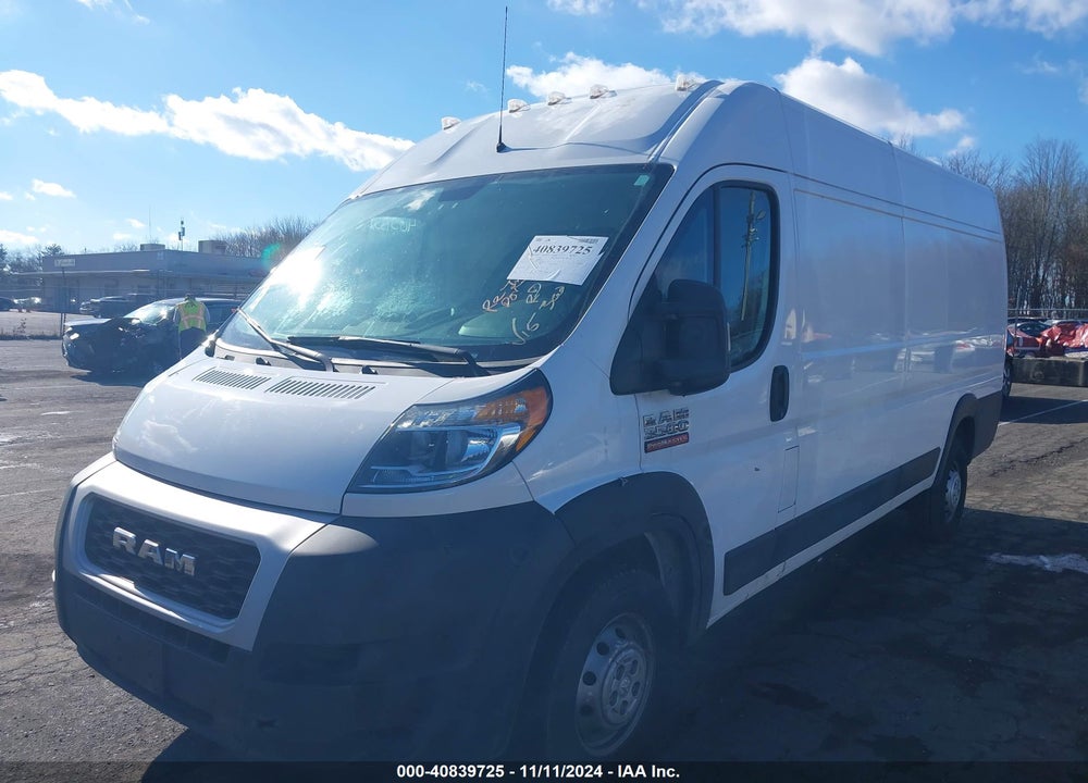 2021 RAM PROMASTER 3500 CARGO VAN HIGH ROOF 159 WB EXT VIN: 3C6MRVJGXME564310