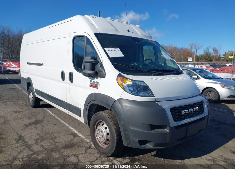 2021 RAM PROMASTER 3500 CARGO VAN HIGH ROOF 159 WB EXT VIN: 3C6MRVJGXME564310