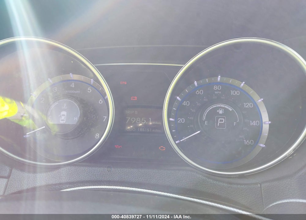 2012 HYUNDAI SONATA GLS VIN: 5NPEB4AC3CH471776