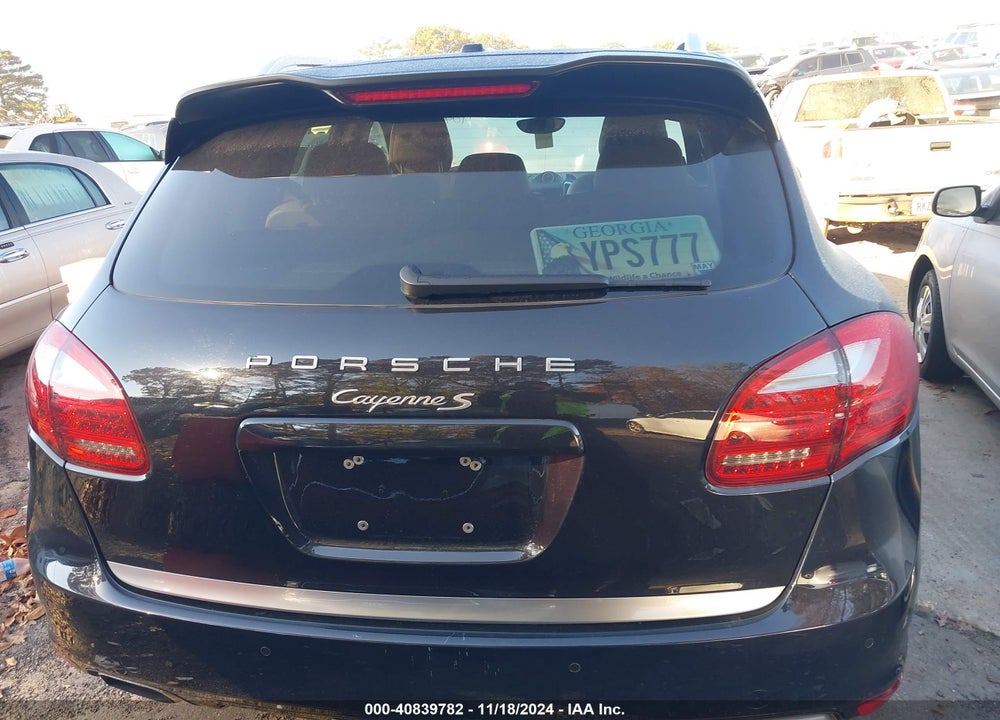 2011 PORSCHE CAYENNE S VIN: WP1AB2A23BLA53138