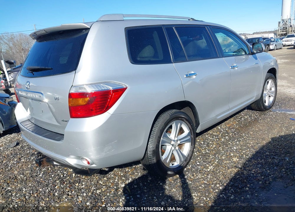 2008 TOYOTA HIGHLANDER LIMITED VIN: JTEES42A082106120