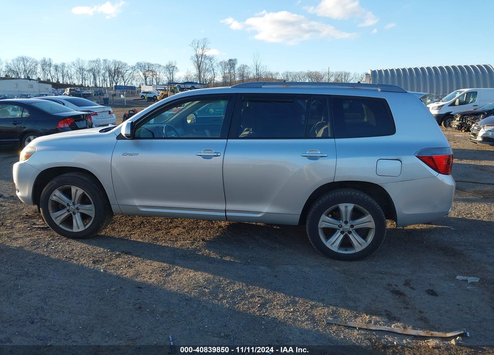 2008 TOYOTA HIGHLANDER SPORT VIN: JTEES43AX82108505