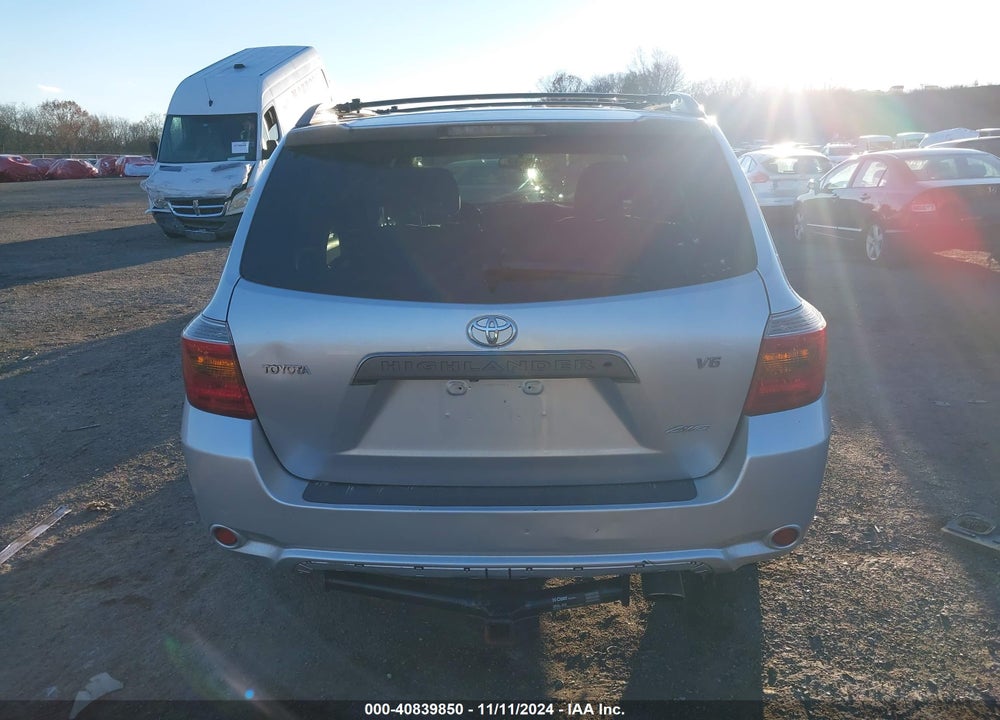 2008 TOYOTA HIGHLANDER SPORT VIN: JTEES43AX82108505
