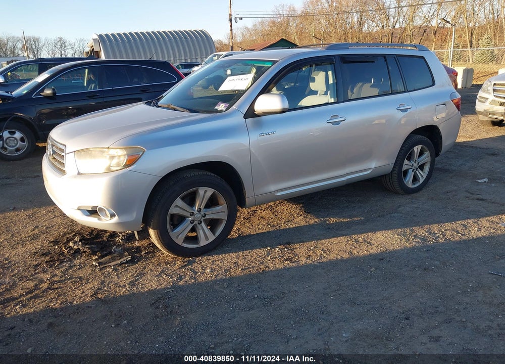 2008 TOYOTA HIGHLANDER SPORT VIN: JTEES43AX82108505