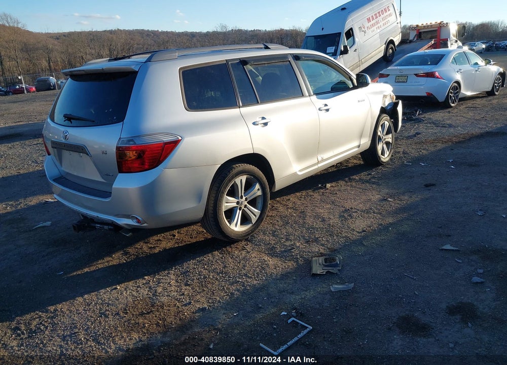 2008 TOYOTA HIGHLANDER SPORT VIN: JTEES43AX82108505