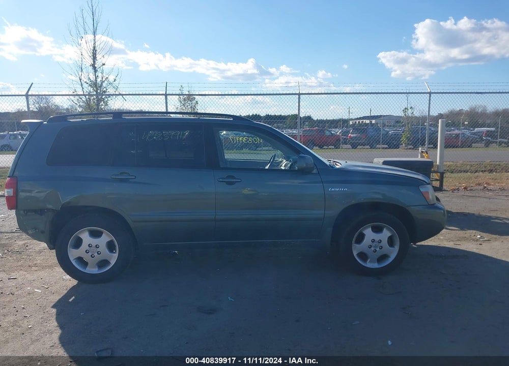 2005 TOYOTA HIGHLANDER LIMITED V6 VIN: JTEDP21A550071245