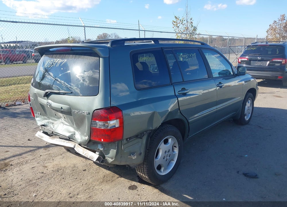 2005 TOYOTA HIGHLANDER LIMITED V6 VIN: JTEDP21A550071245