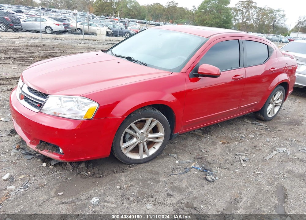 2012 DODGE AVENGER SXT PLUS VIN: 1C3CDZEG3CN309873