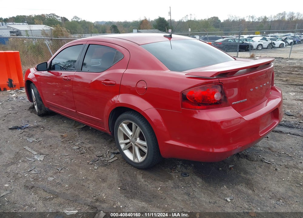 2012 DODGE AVENGER SXT PLUS VIN: 1C3CDZEG3CN309873