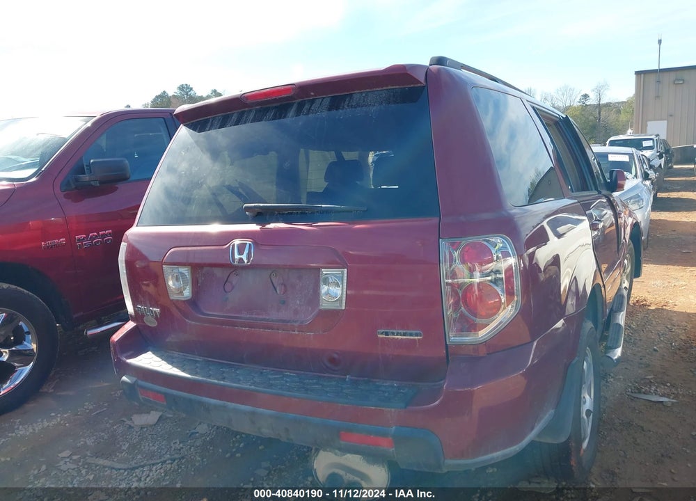 2006 HONDA PILOT EX-L VIN: 5FNYF18516B021800
