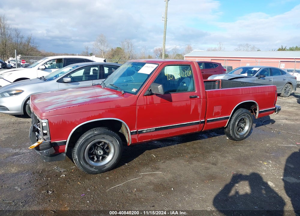 1993 CHEVROLET S TRUCK S10 VIN: 1GCCS14R8P0196799
