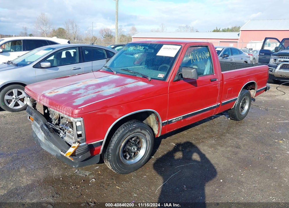 1993 CHEVROLET S TRUCK S10 VIN: 1GCCS14R8P0196799