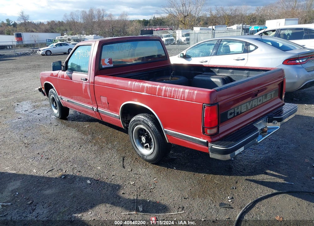 1993 CHEVROLET S TRUCK S10 VIN: 1GCCS14R8P0196799