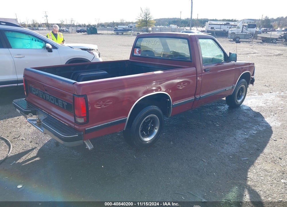 1993 CHEVROLET S TRUCK S10 VIN: 1GCCS14R8P0196799