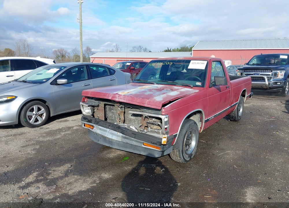 1993 CHEVROLET S TRUCK S10 VIN: 1GCCS14R8P0196799