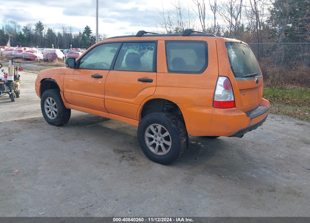2007 SUBARU FORESTER 2.5X VIN: JF1SG65647H700660
