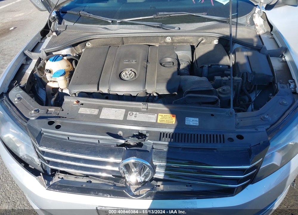 2013 VOLKSWAGEN PASSAT 2.5L S VIN: 1VWAH7A30DC001388
