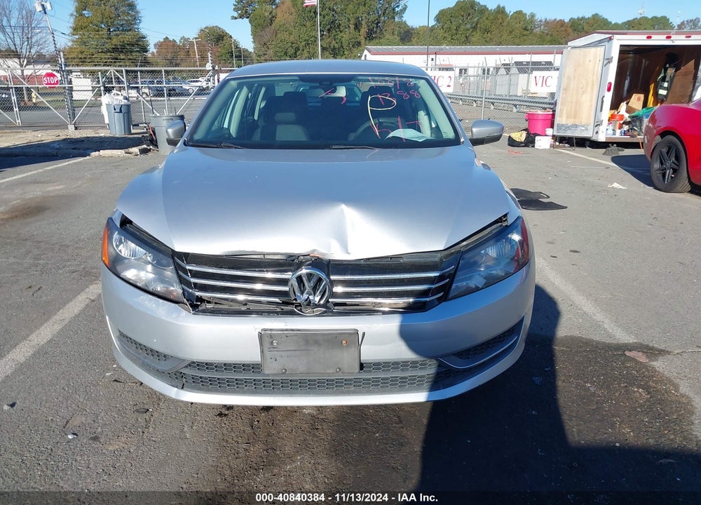 2013 VOLKSWAGEN PASSAT 2.5L S VIN: 1VWAH7A30DC001388