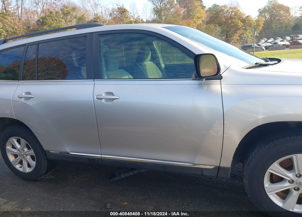 2013 TOYOTA HIGHLANDER BASE PLUS V6 VIN: 5TDZK3EH4DS110473