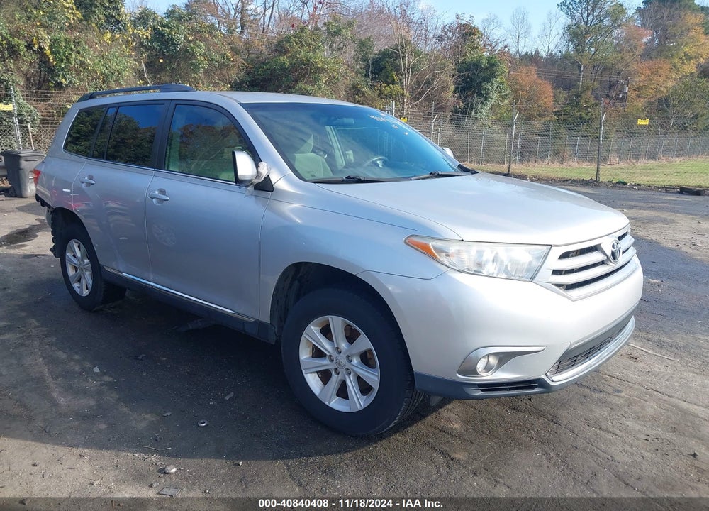 2013 TOYOTA HIGHLANDER BASE PLUS V6 VIN: 5TDZK3EH4DS110473