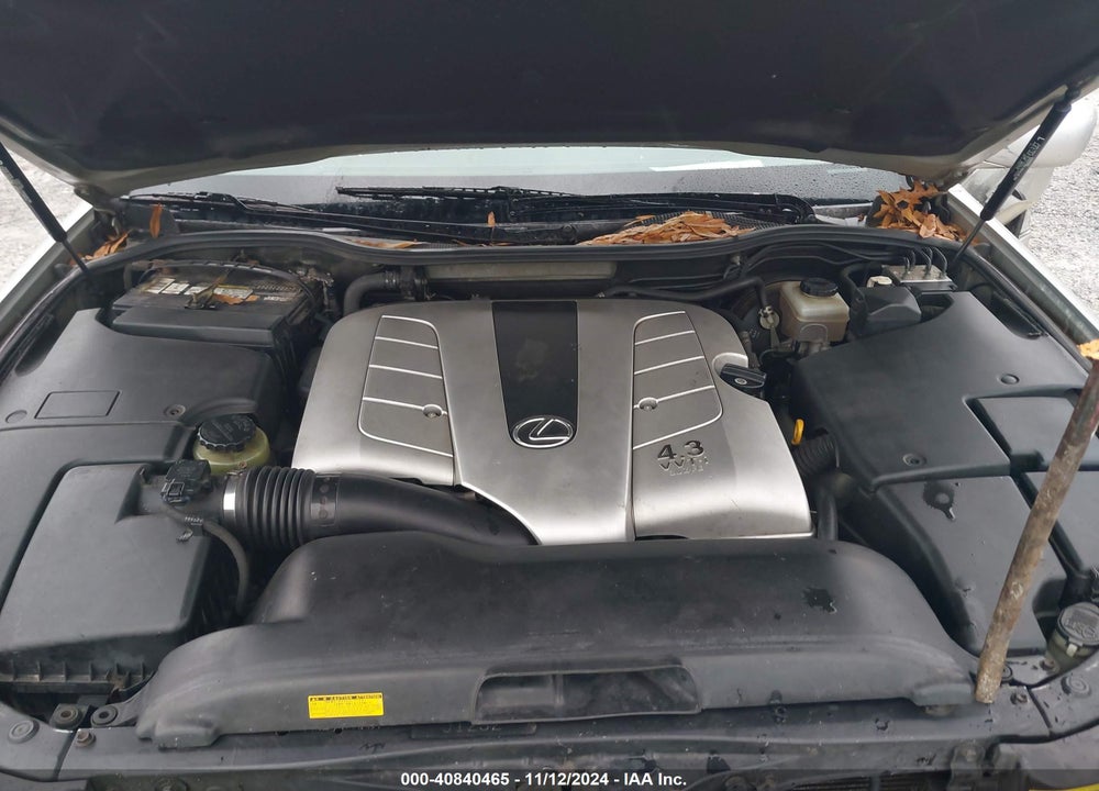 2001 LEXUS LS 430 VIN: JTHBN30F210018869