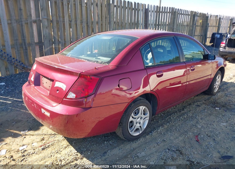 2004 SATURN ION 2 VIN: 1G8AJ52F64Z186008