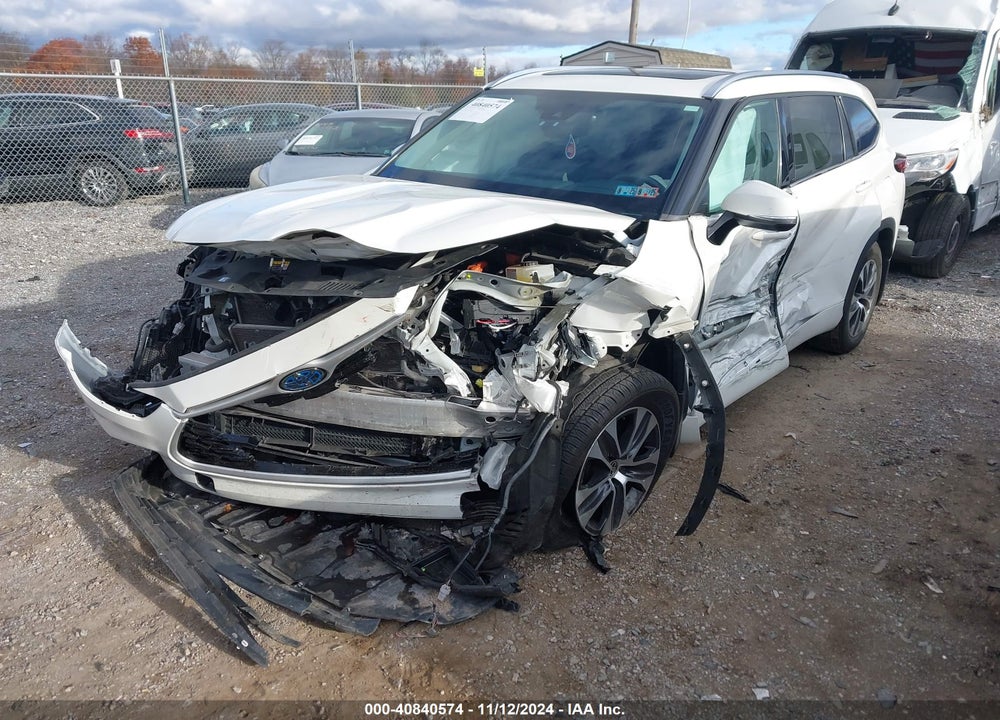 2021 TOYOTA HIGHLANDER HYBRID XLE VIN: 5TDGBRCH5MS059434