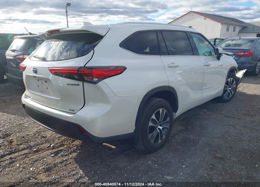 2021 TOYOTA HIGHLANDER HYBRID XLE VIN: 5TDGBRCH5MS059434