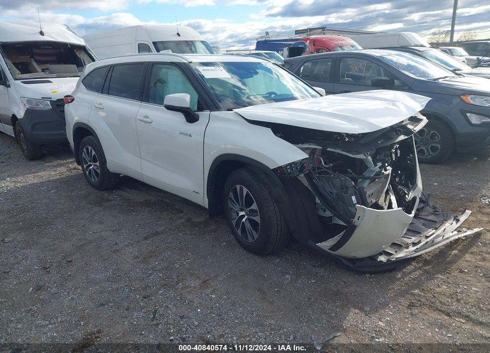 2021 TOYOTA HIGHLANDER HYBRID XLE VIN: 5TDGBRCH5MS059434